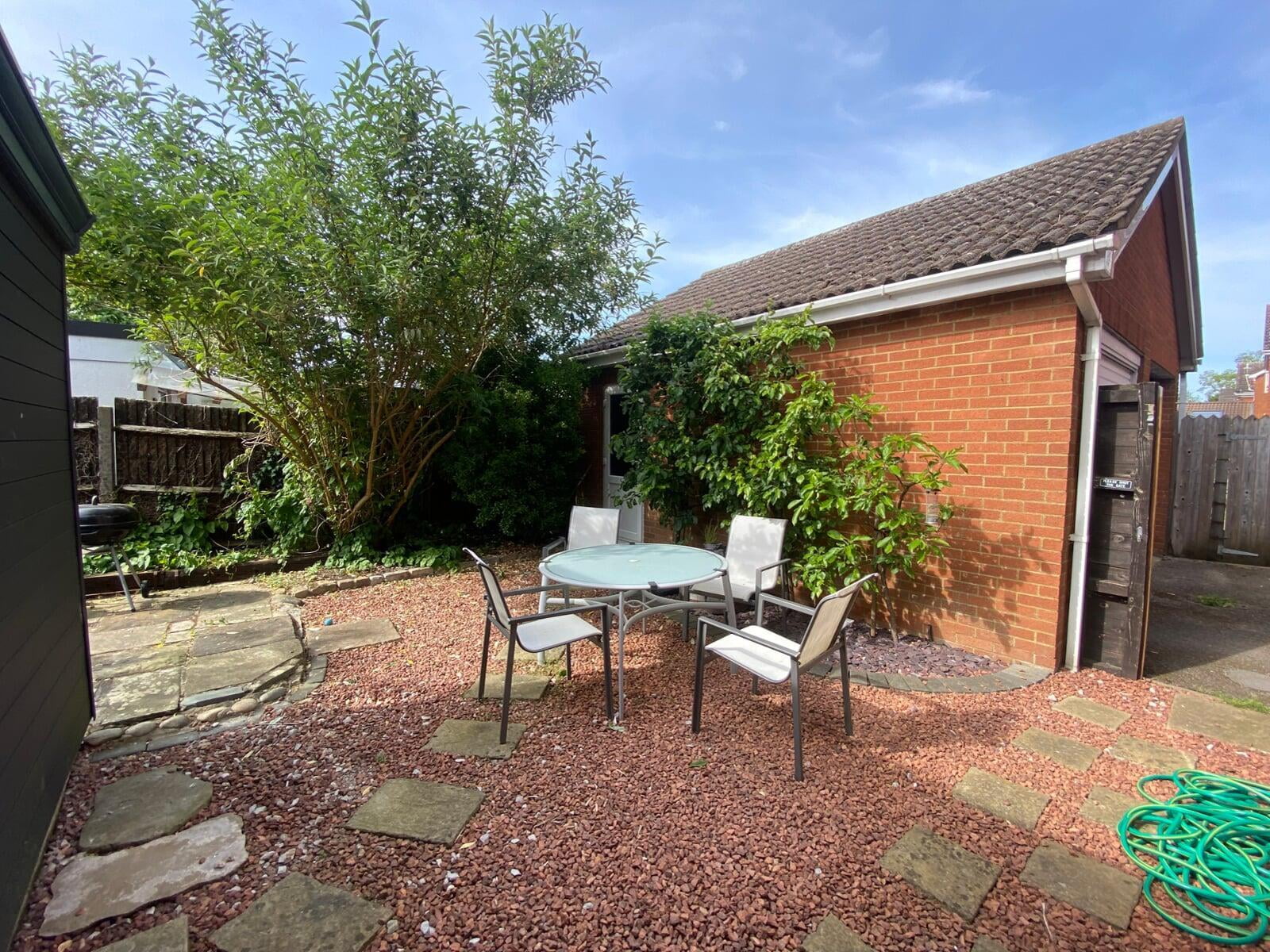 Garden towards garage